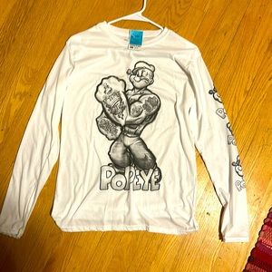 White Popeye top size medium never worn.